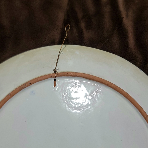 Decorative Large Painted Sun Moon Ceramic Hanging Wall Plate - Picture 3 of 4